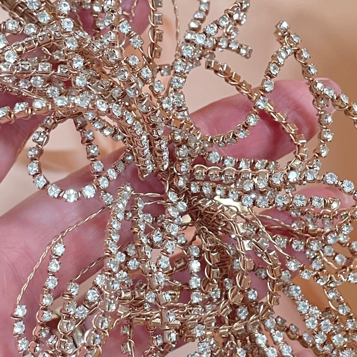 Statement handmade rose gold headpiece