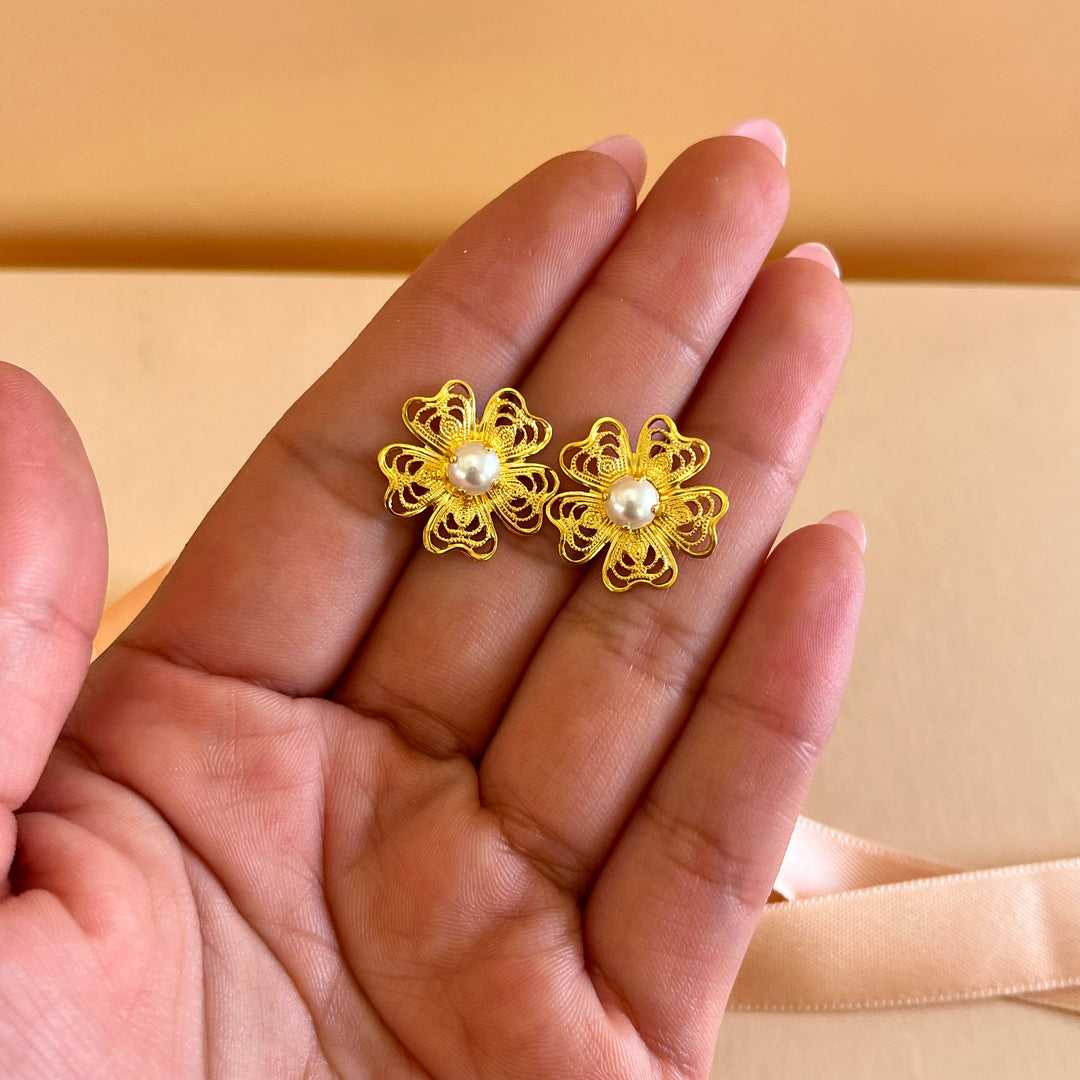 Aurora borealis Swarovski crystals and pearls handmade set