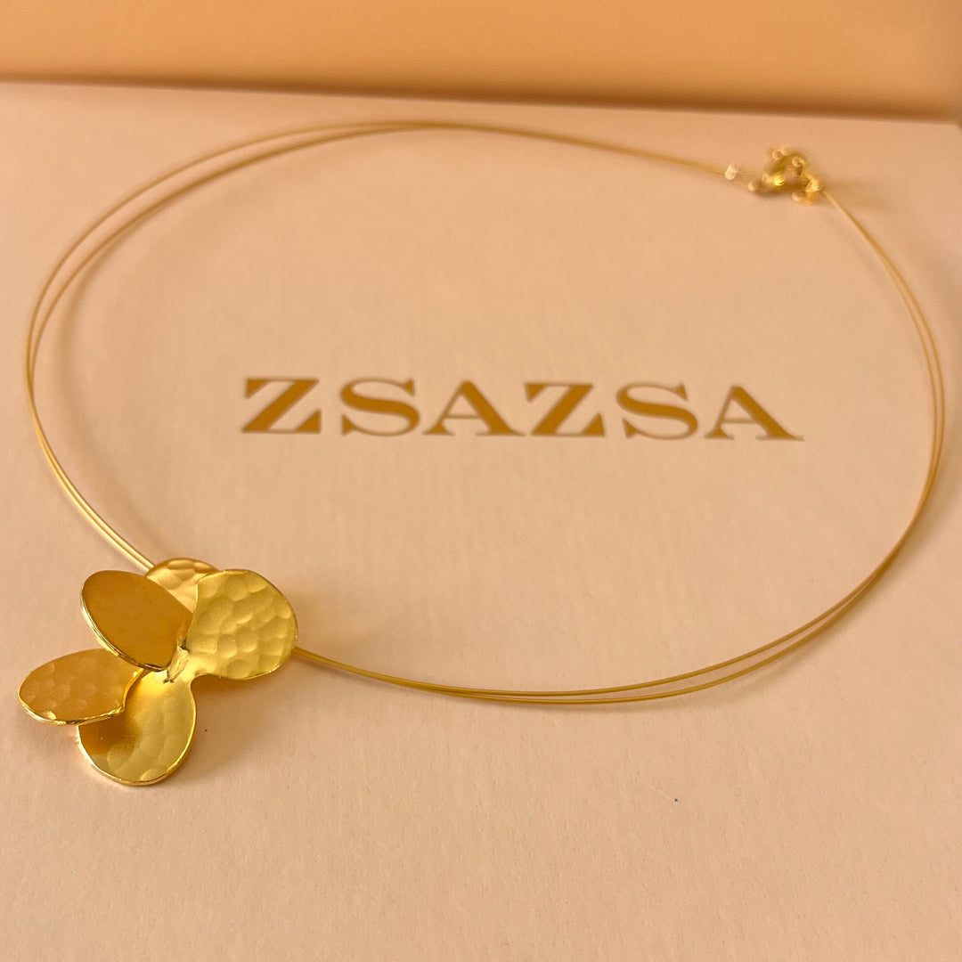 Gold handmade pendant