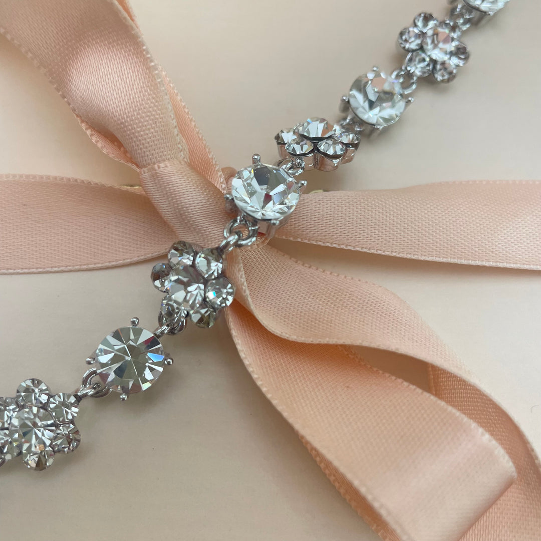 Silver Swarovski Crystals bracelet