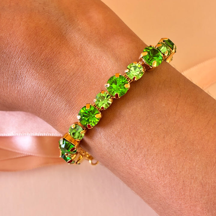 Green Preciosa crystals bracelet