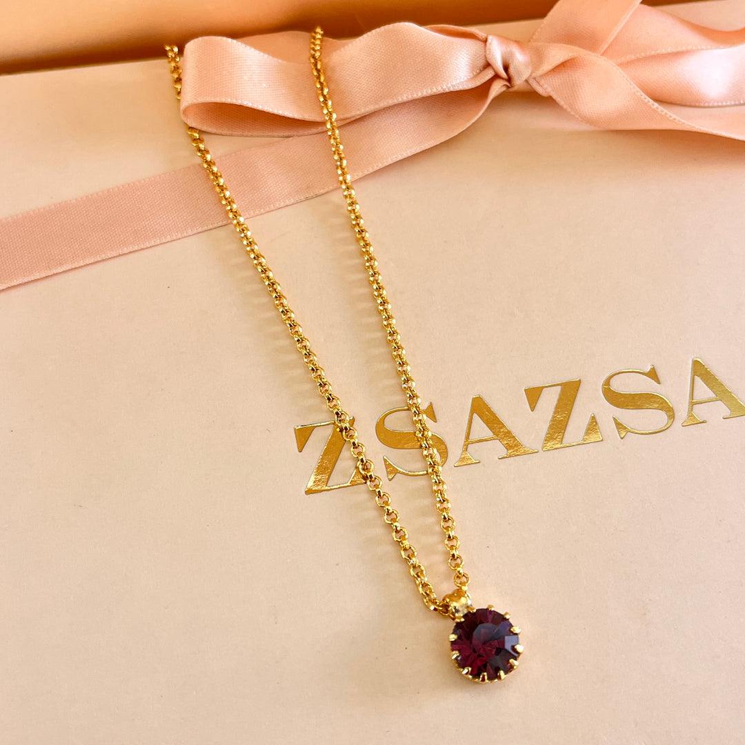 Purple preciosa crystals set