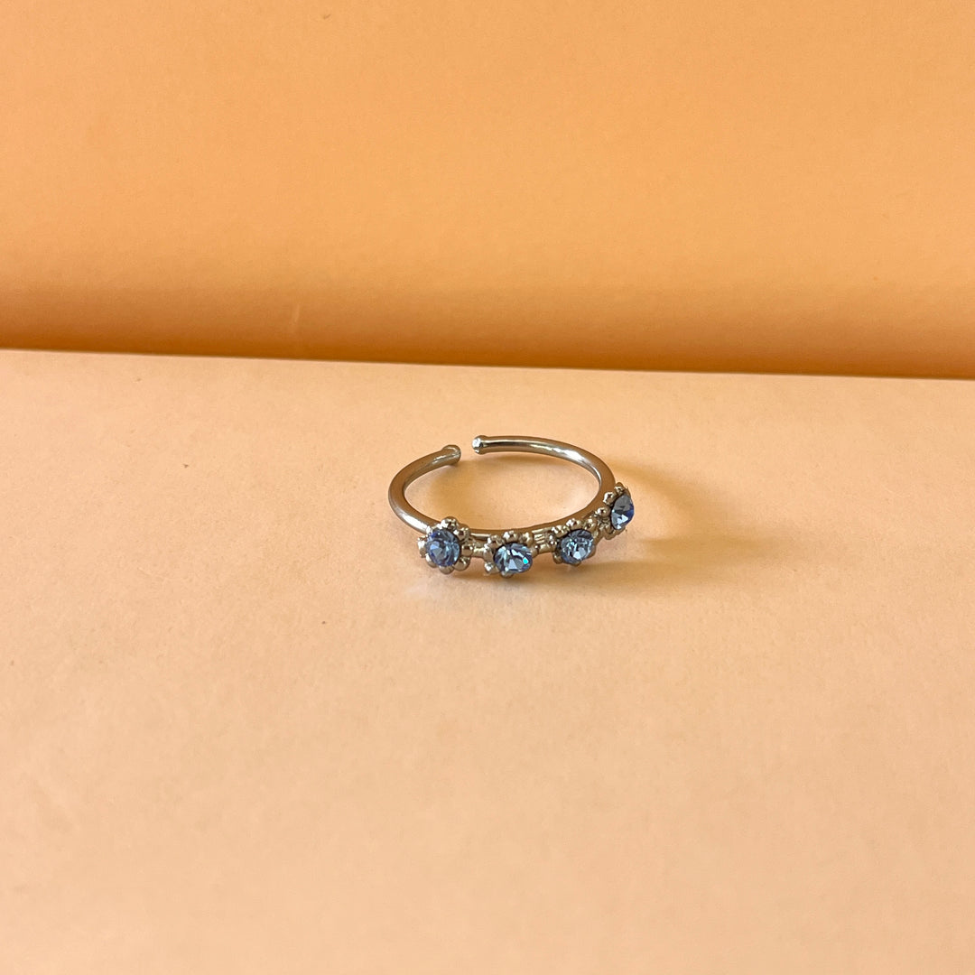 Light blue Preciosa crystals handmade set