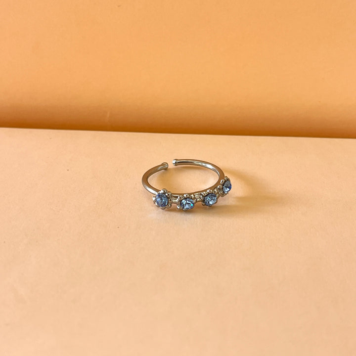 Light blue Preciosa crystals handmade set