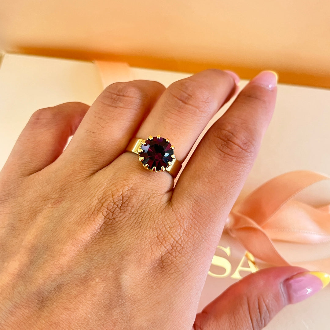 Purple preciosa crystals set