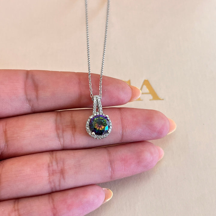 Watermelon round zircone set