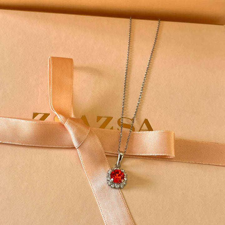 Orange Swarovski crystal set