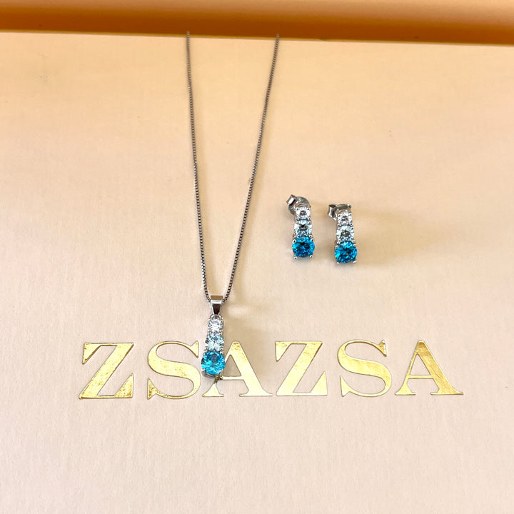 Gradient turquoise set