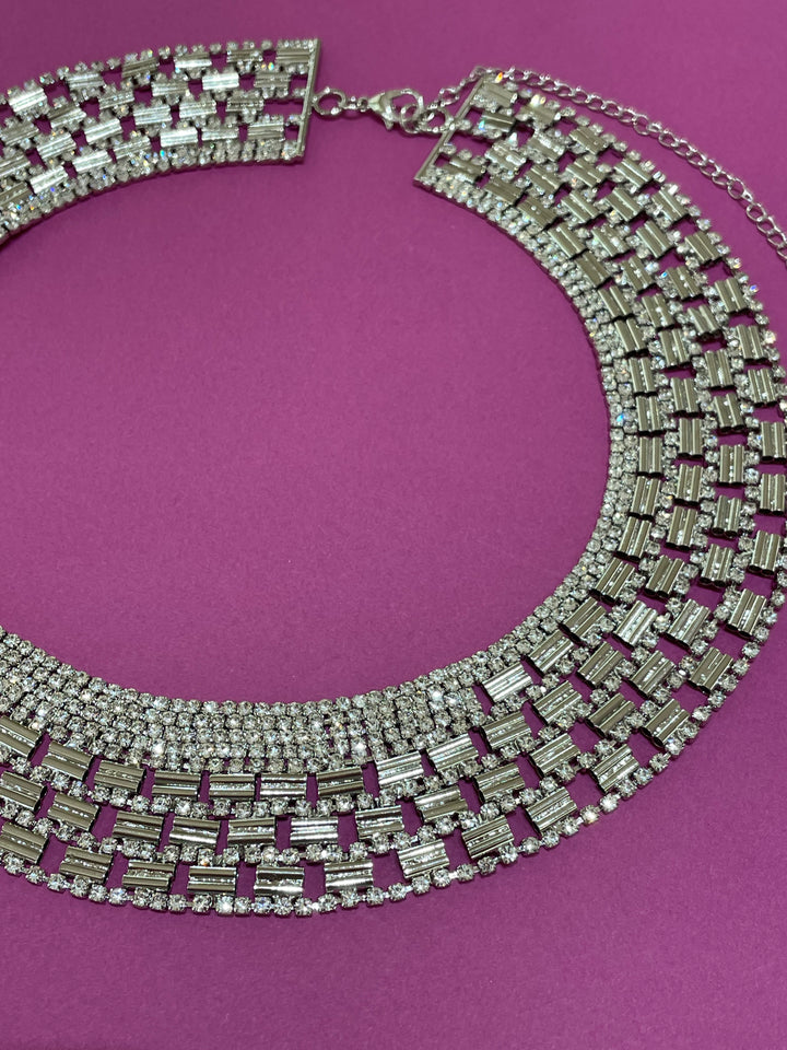 Rhinestone choker