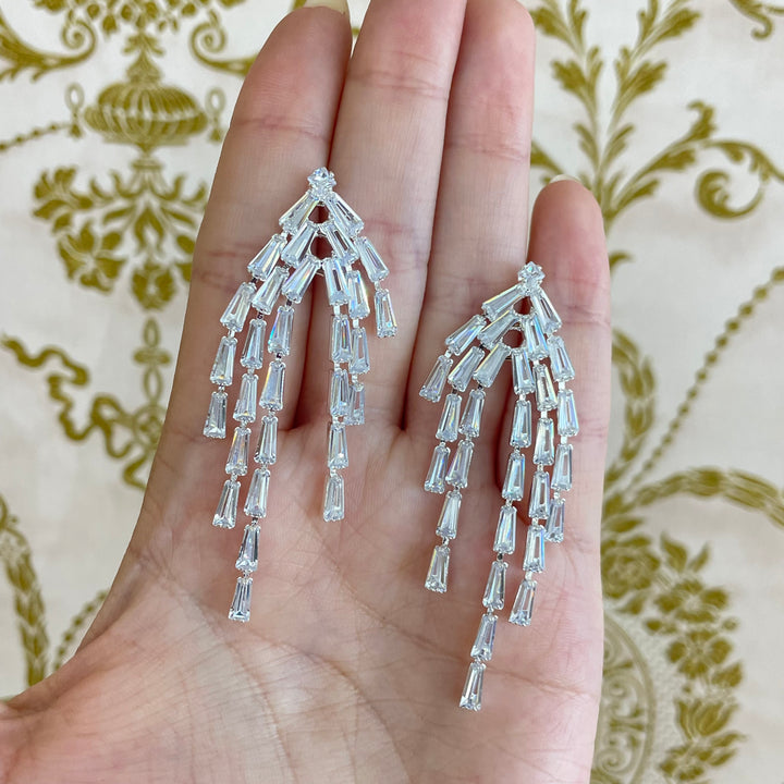 Baguette earrings