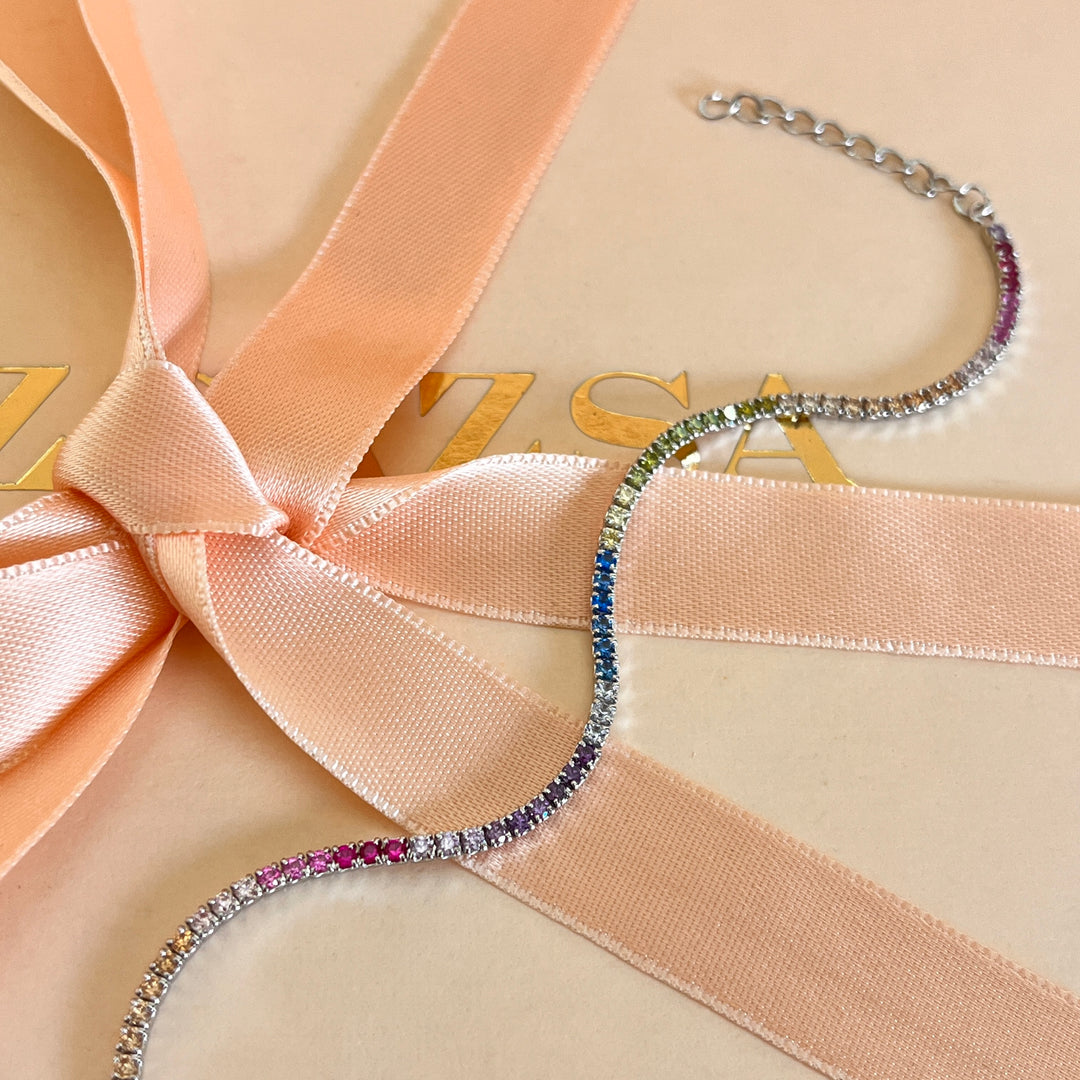 Multicolour zircone bracelet