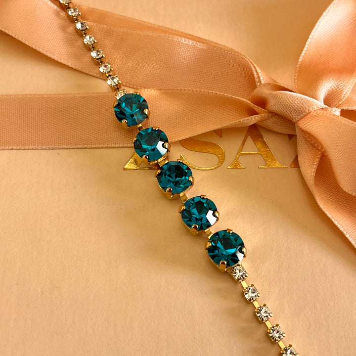 Five Verdemar preciosa crystals bracelet