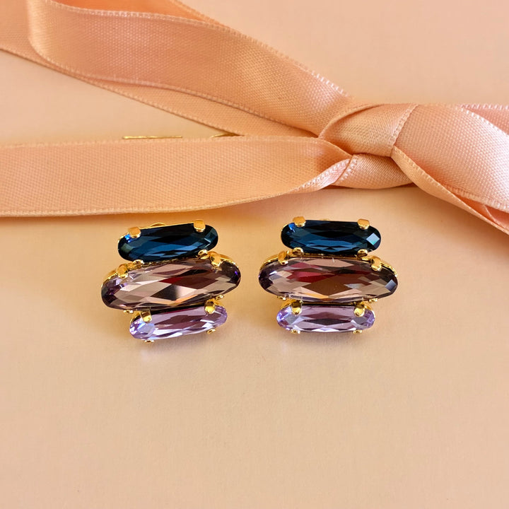 Elegant Lilac Swarovski crystals set