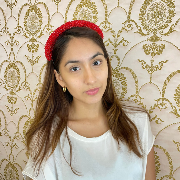 Light red headband