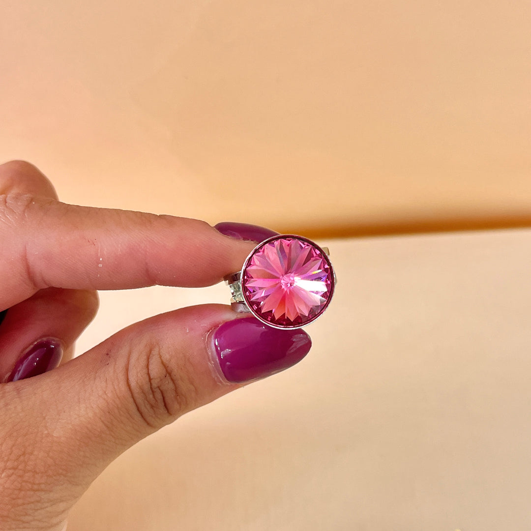 Pink Swarovski crystals set