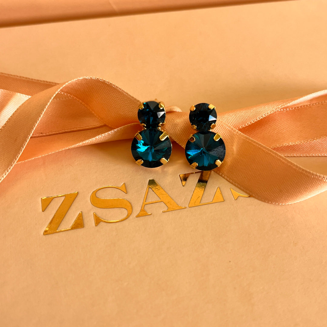 Verdemar preciosa crystals studs