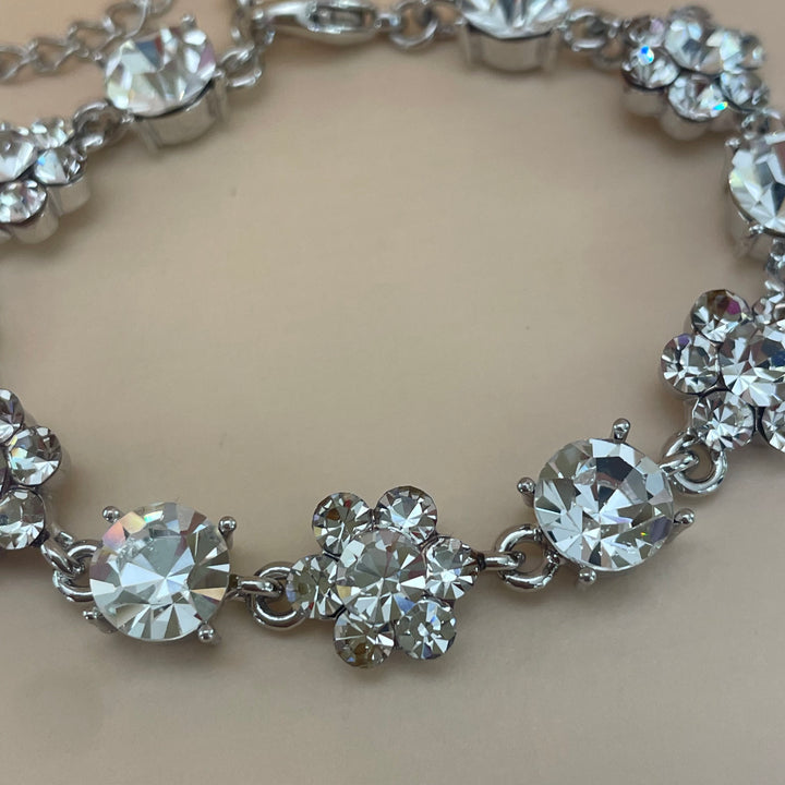 Silver Swarovski Crystals bracelet