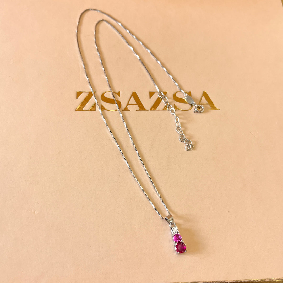 Fuchsia trilogy zircone set