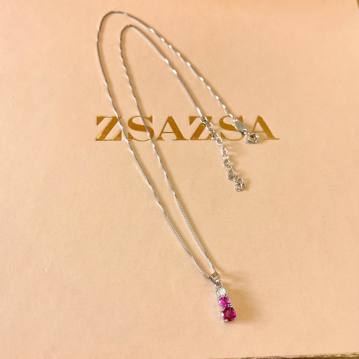 Fuchsia trilogy zircone set