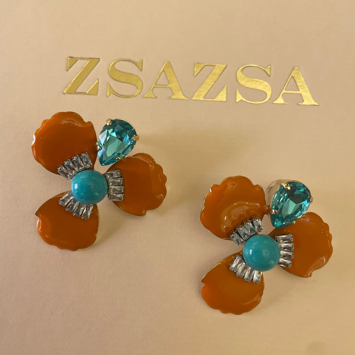 Summer Swarovski crystals earrings