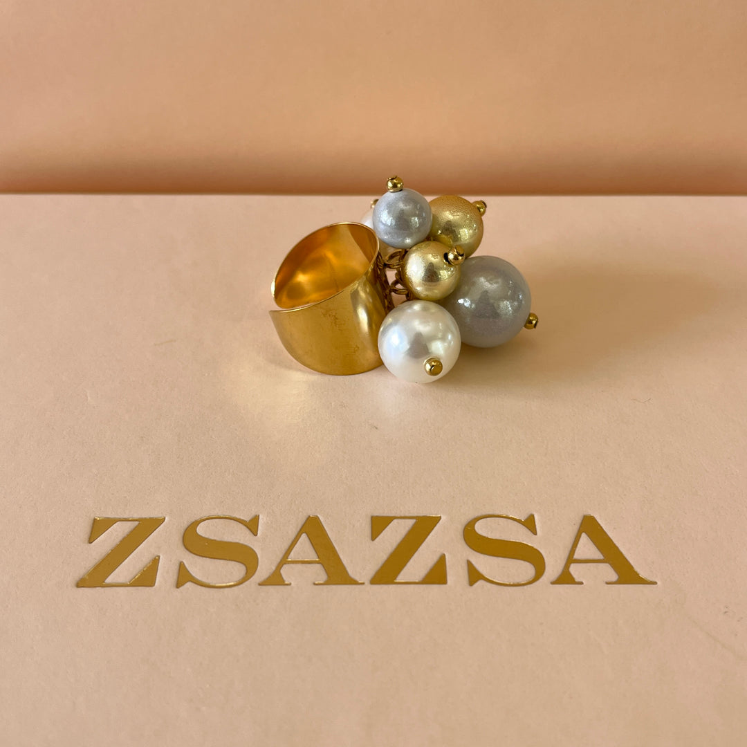 White & grey resin set