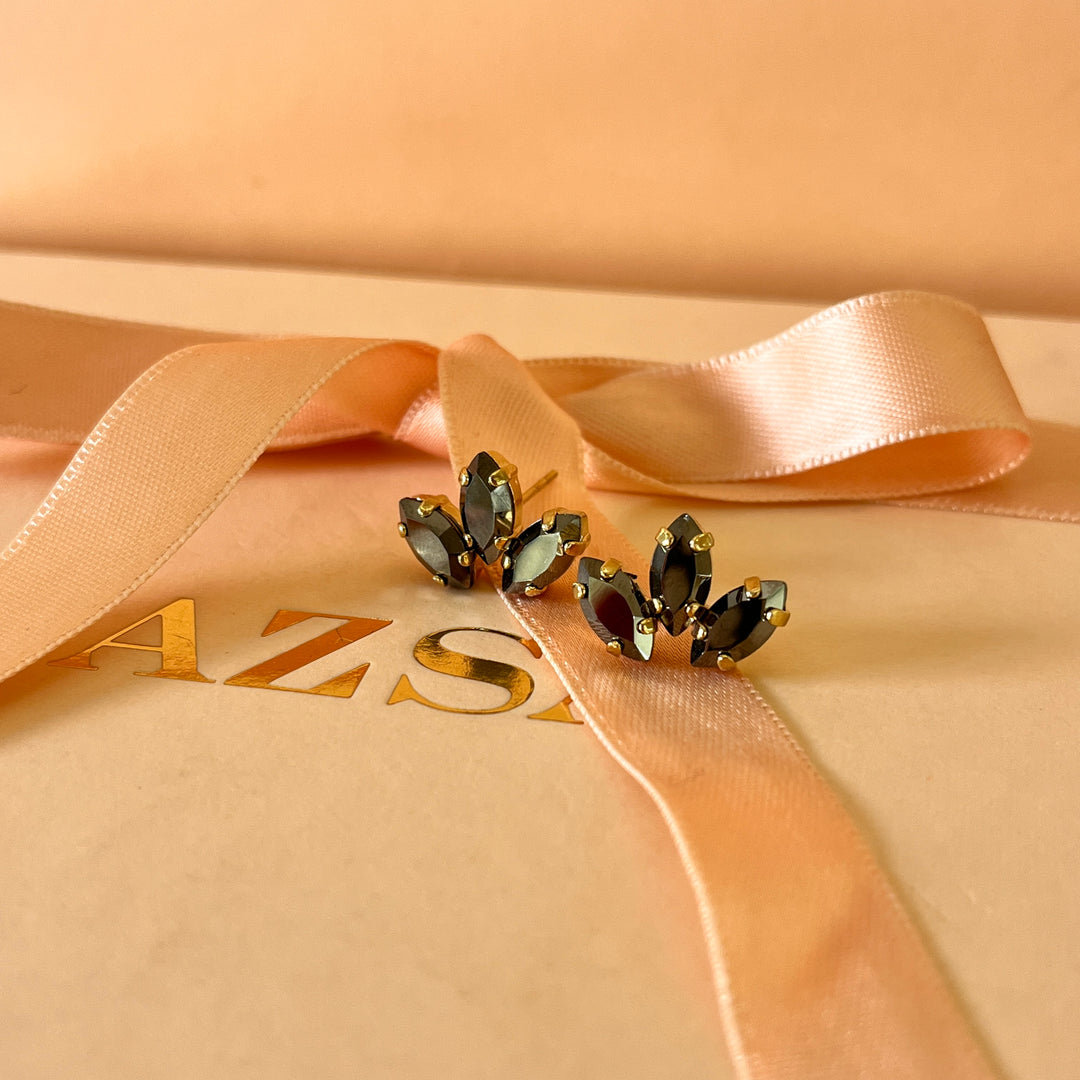 Grey marquise Swarovski Crystals set