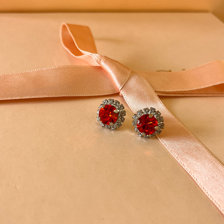 Orange Swarovski crystal set