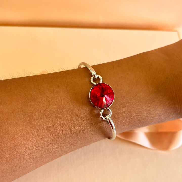 Red Swarovski crystals set