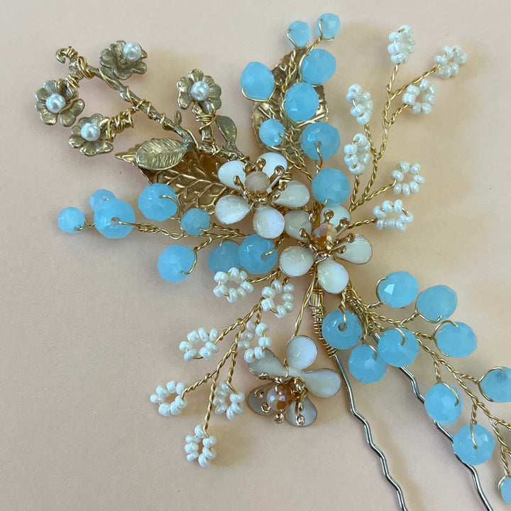 Flower hair pin
