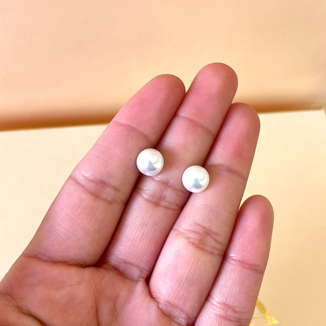 White Mallorca pearls set