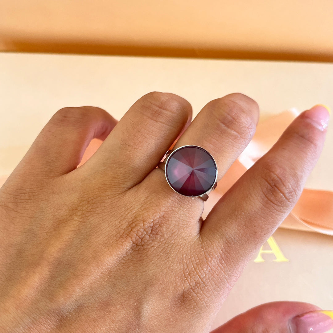 Purple Swarovski crystals set