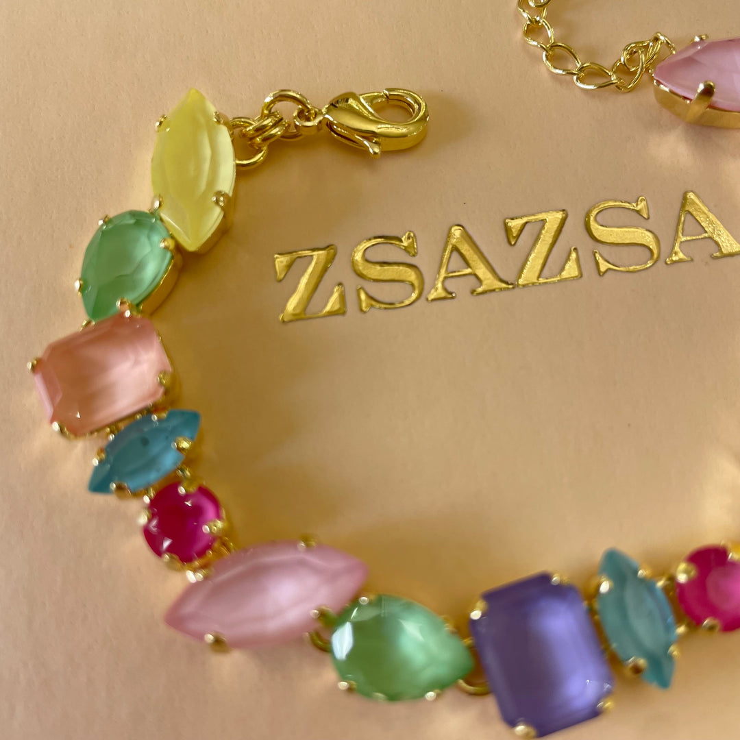 Multicolour Pastel swarovski crystals set