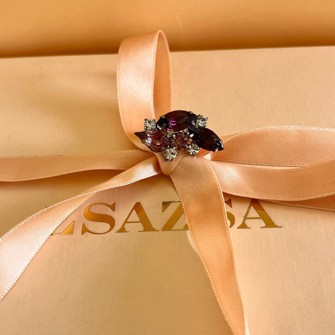 Purple preciosa crystals set