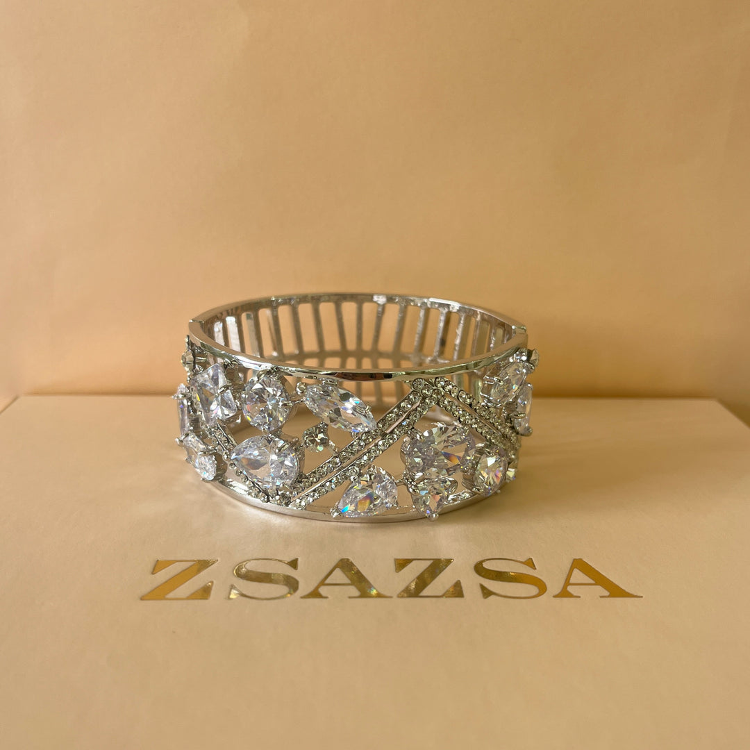 Multistone zircone bangle