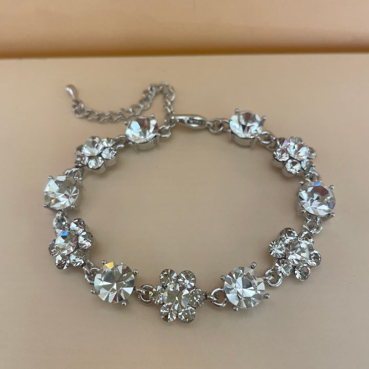 Silver Swarovski Crystals bracelet