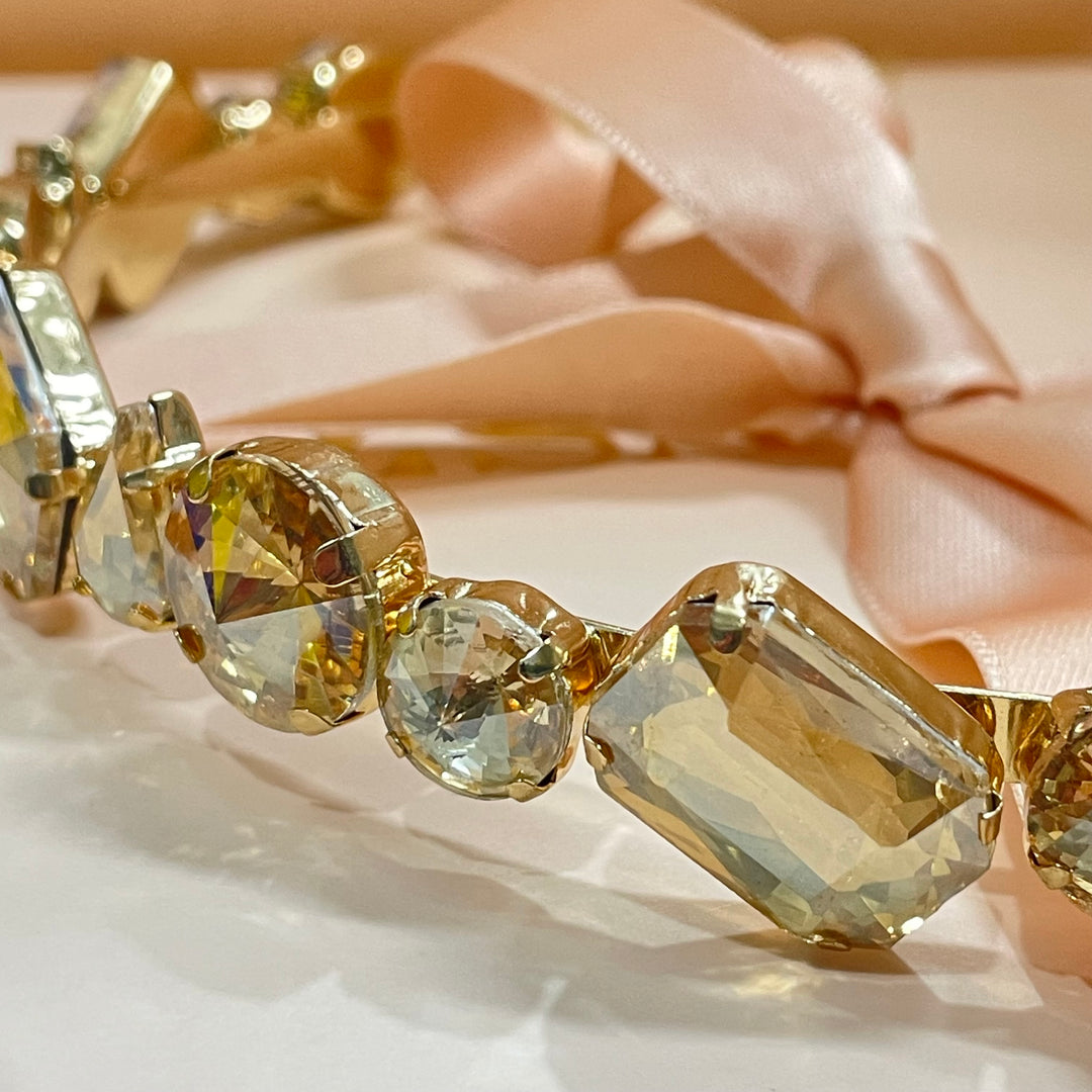 Mixed big stones headband