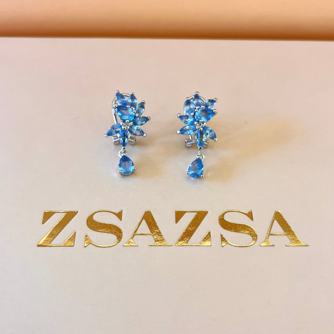Light blue zircone set