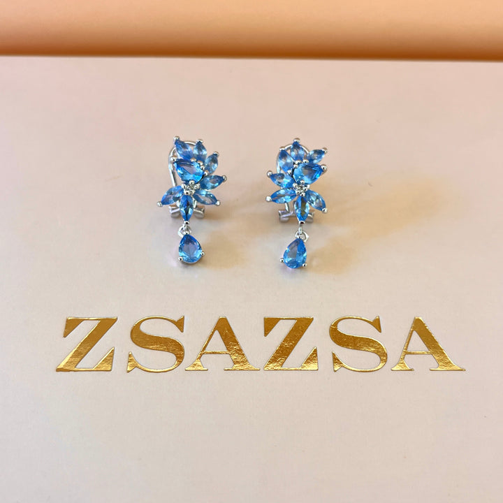 Light blue zircone set