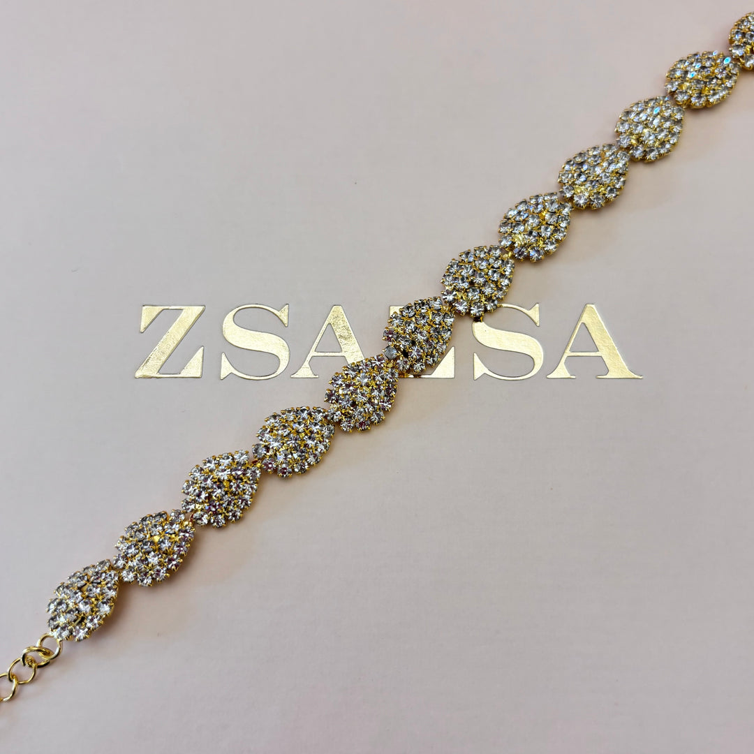 Elegant rhinestone bracelet