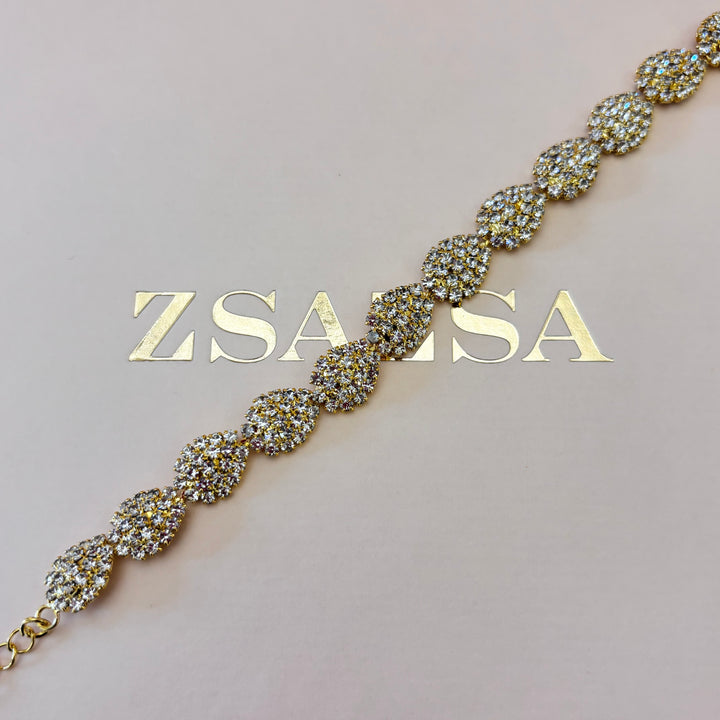 Elegant rhinestone bracelet