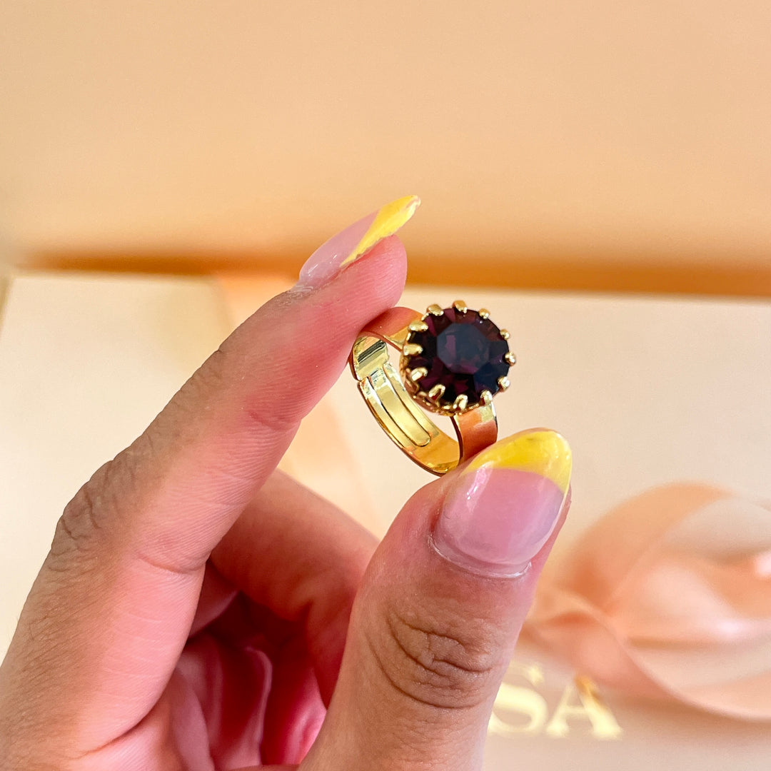 Purple preciosa crystals set