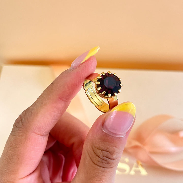 Purple preciosa crystals set