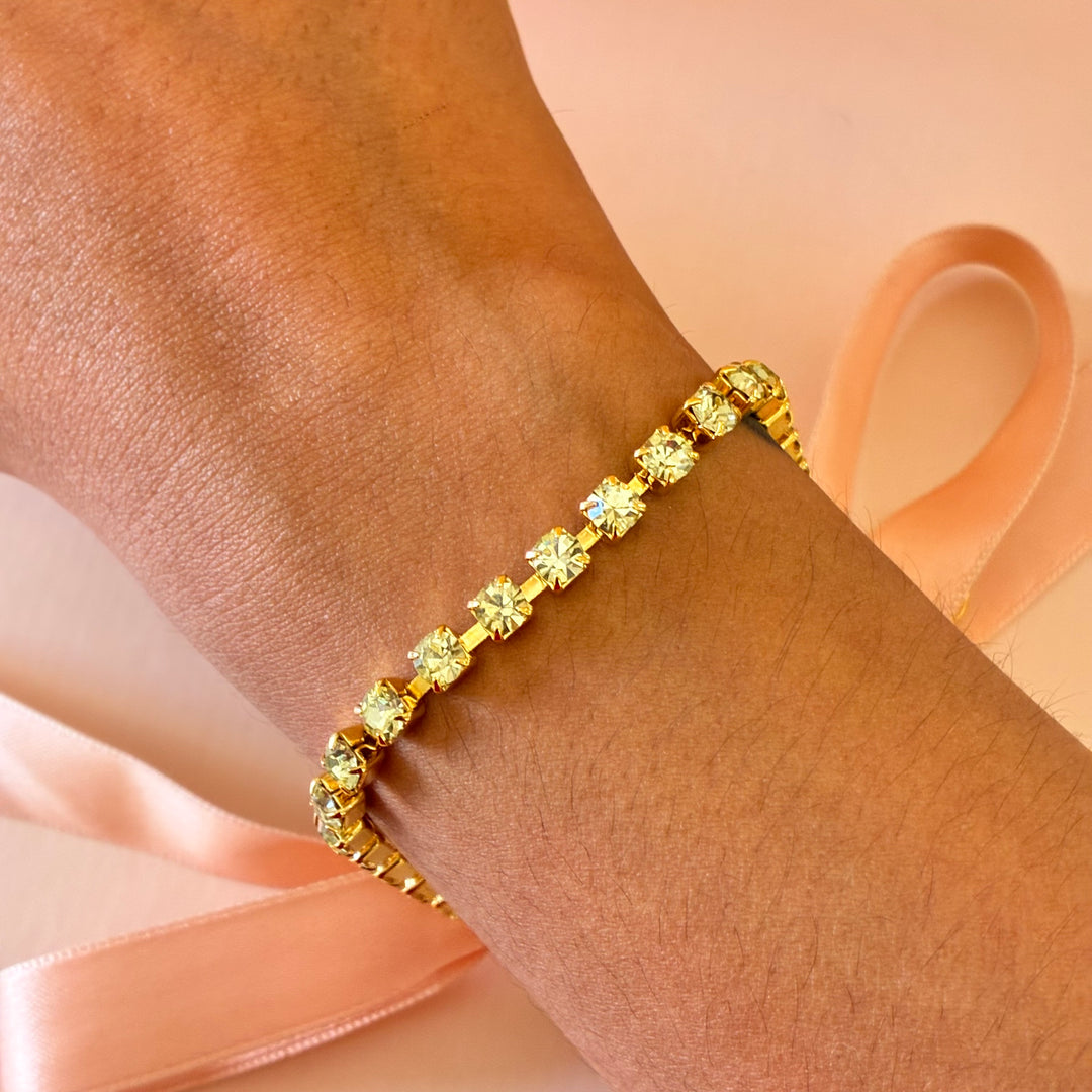 Mint Swarovski crystals bracelet