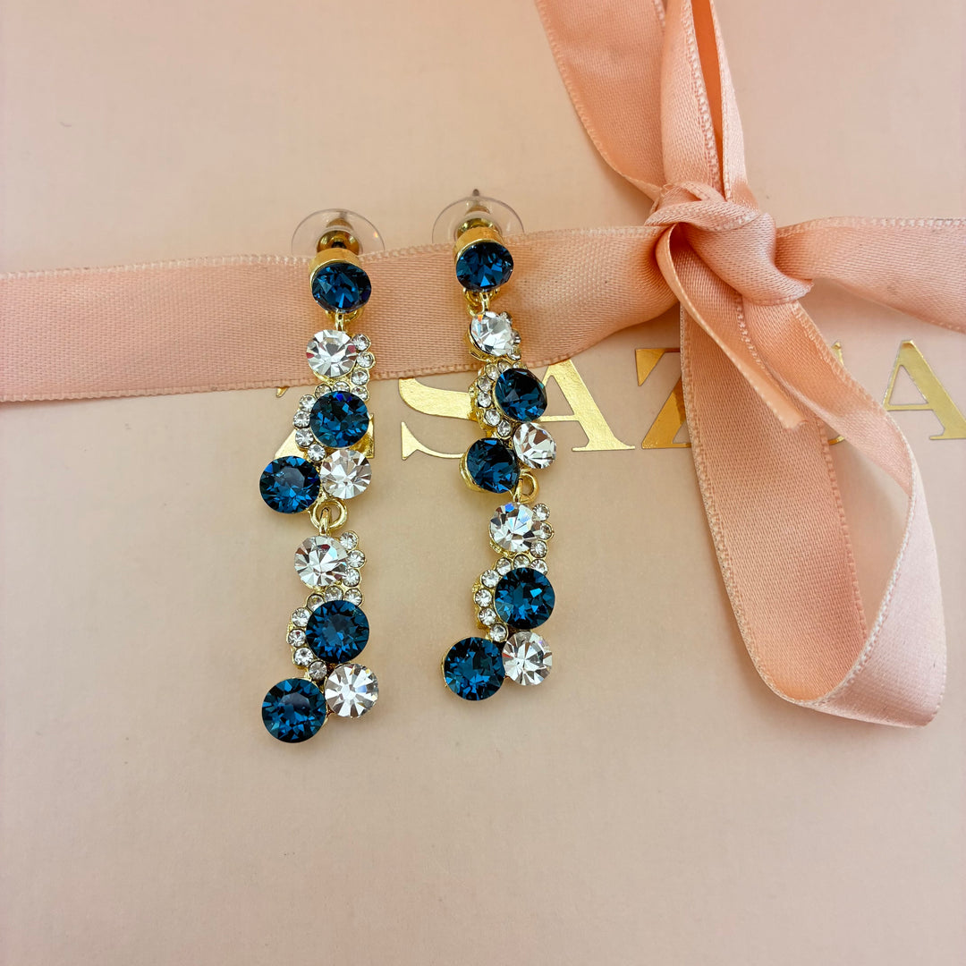 Navy blue Swarovski crystals set