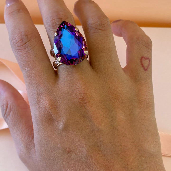 Handmade purple rose gold set