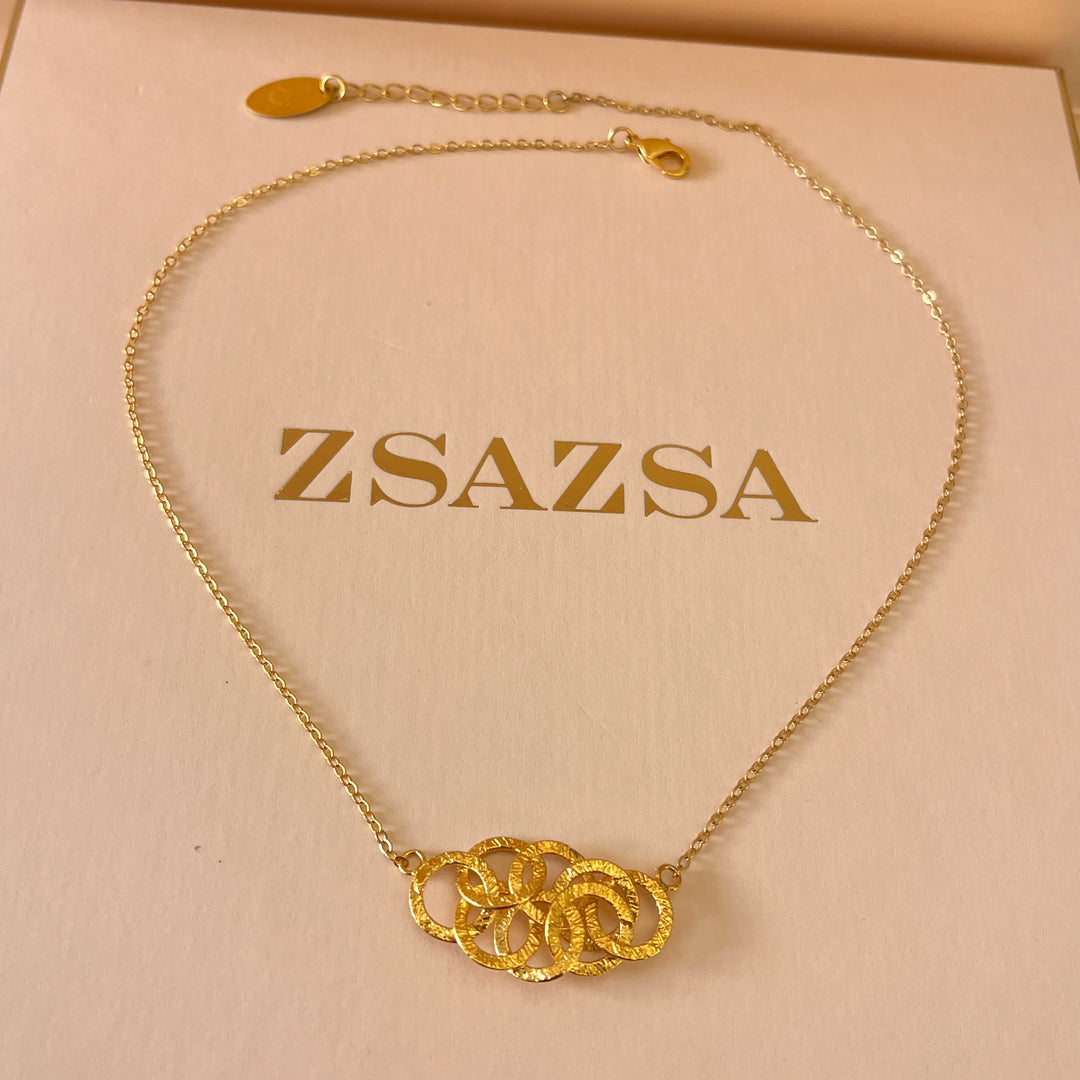 Gold handmade pendant