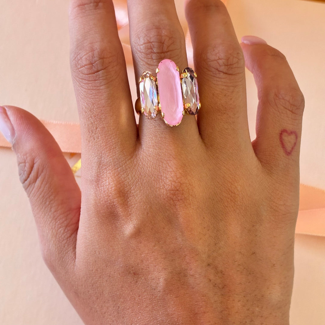 Elegant Light pink Swarovski crystals set