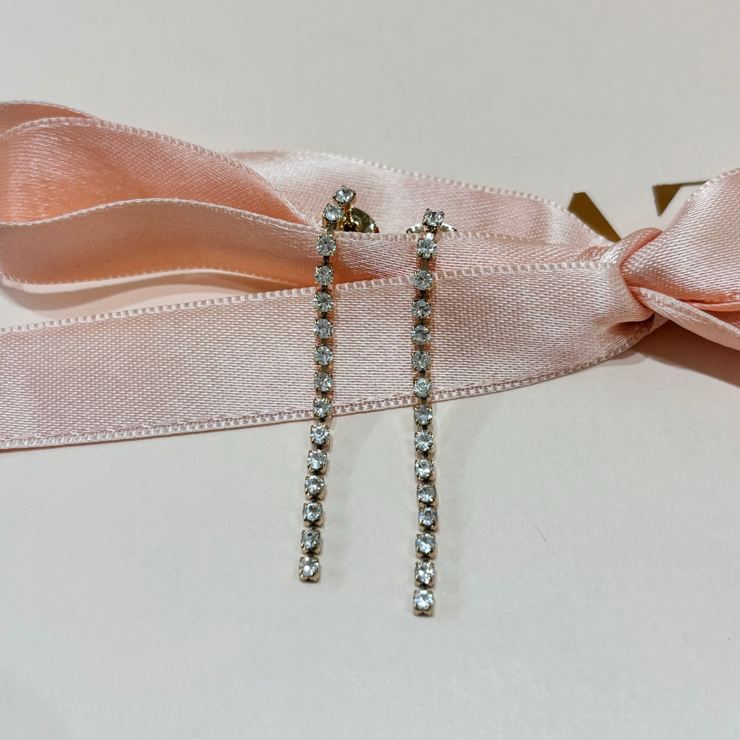 Tennis line earrings