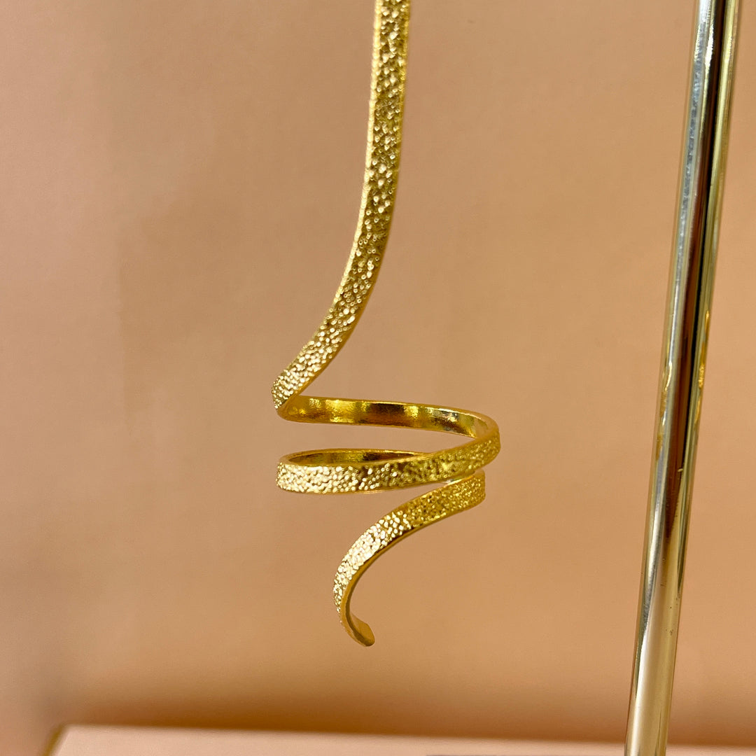 Gold handmade earrings