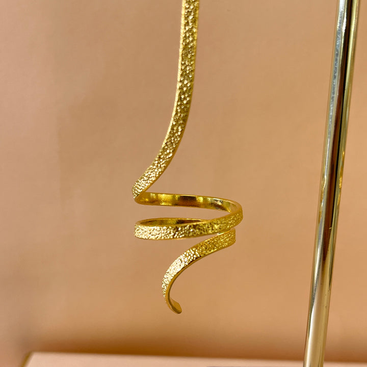 Gold handmade earrings